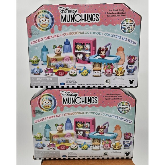 Disney Munchlings Mini Munch Display Playset 4 Figures In Each Series 1 Lot Of 2 - Picture 5 of 6